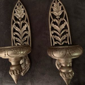 Wall sconces with candle